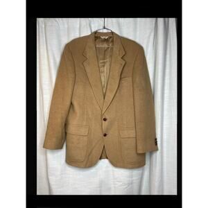 Vintage Men's Barrister Camel Hair Blazer Jacket (L/XL)
